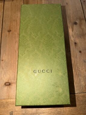 Embossed Green Gucci Shoebox Empty